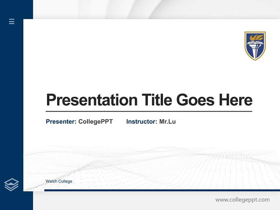 Welch College Thesis Proposal/Graduation Defense PPT Template4:3 ratio PPT effect preview image5