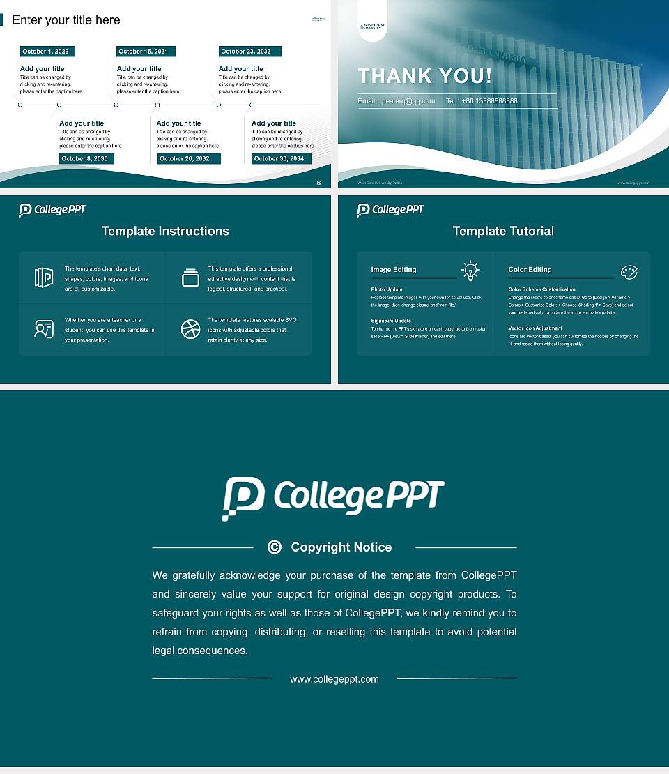 West Coast University-Dallas Lecture Sharing and Networking Event PPT Template16:9 ratio PPT effect preview image4