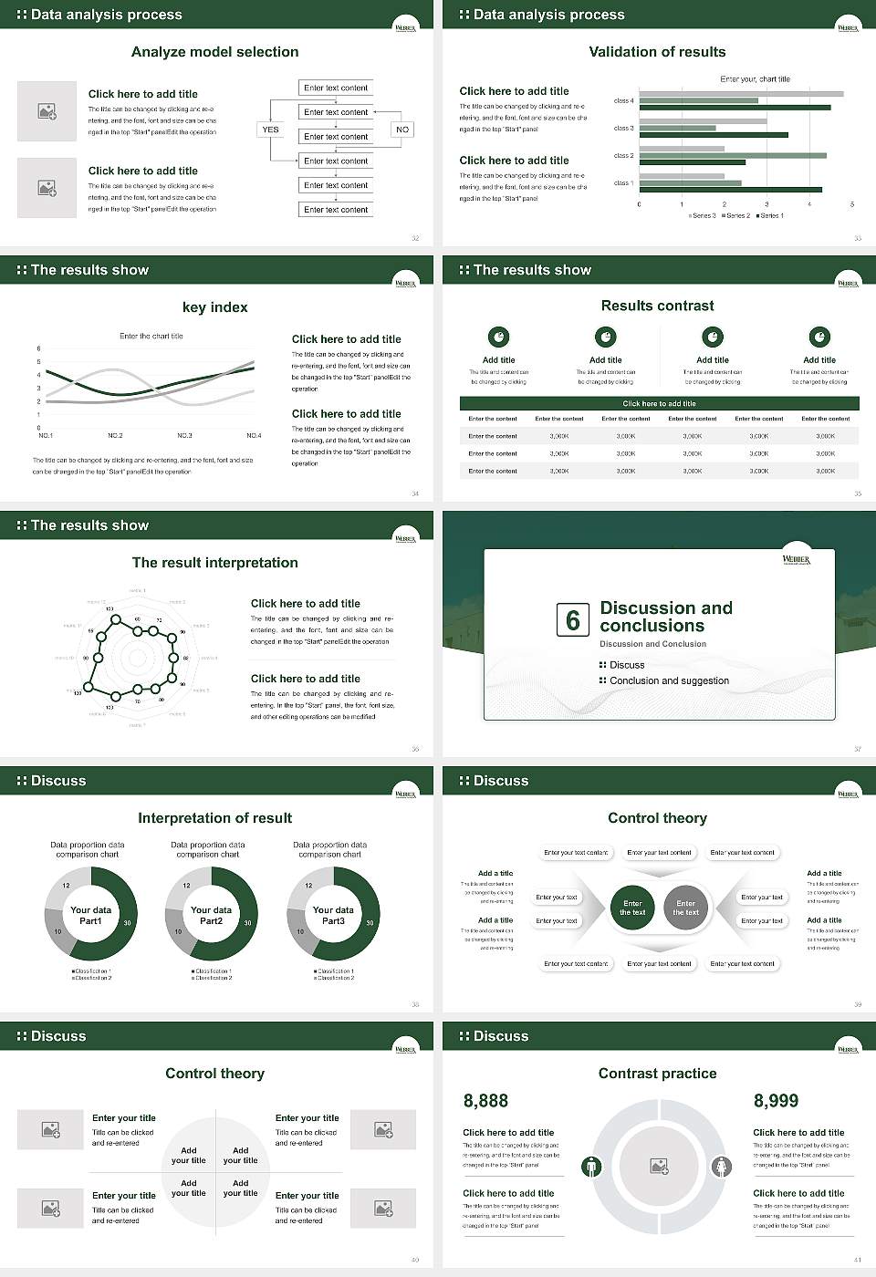 Webber International University Graduation Thesis Defense PPT Template16:9 ratio PPT effect preview image5
