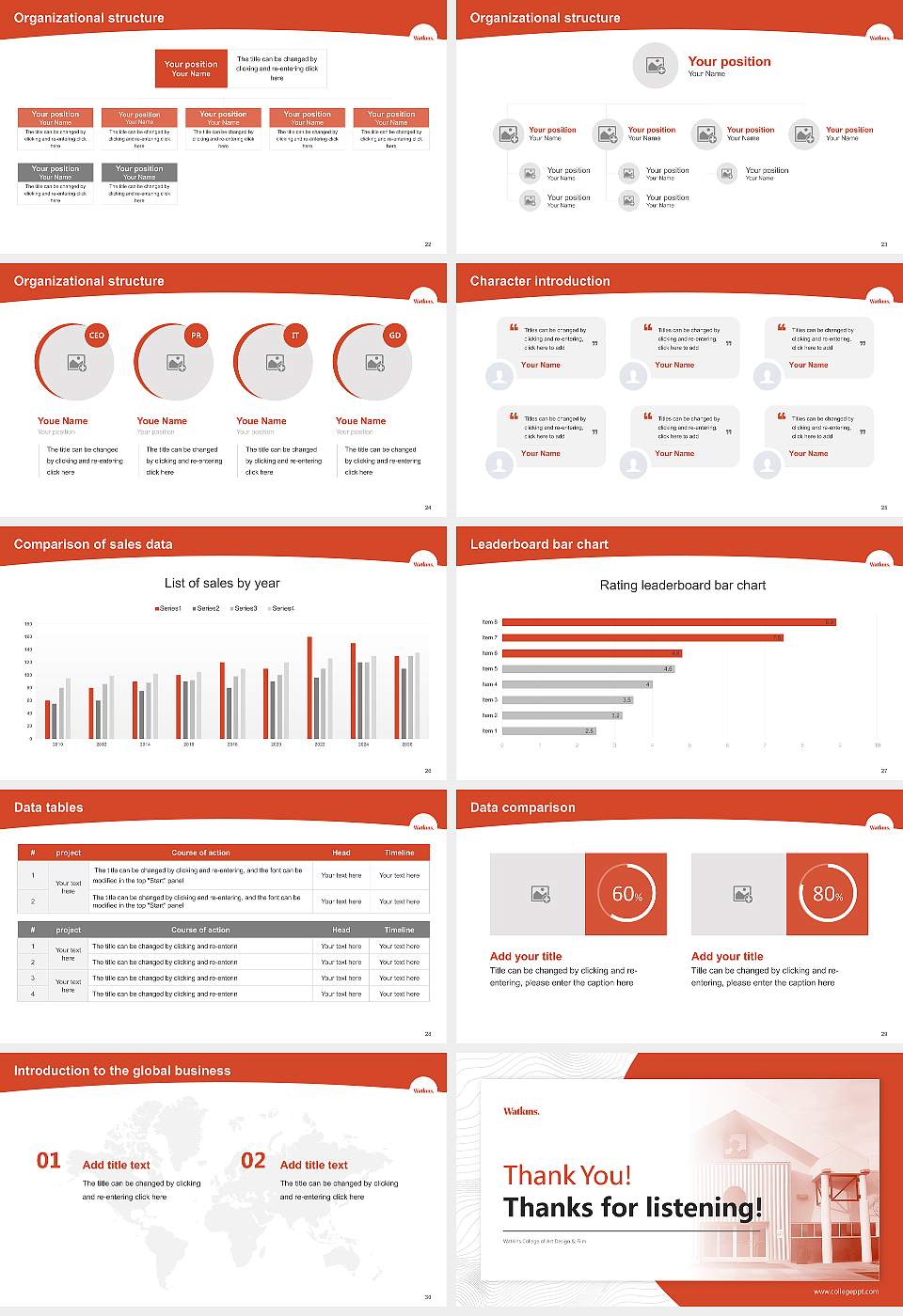 Watkins College of Art Design & Film Academic Presentation/Research Findings Report PPT Template16:9 ratio PPT effect preview image4