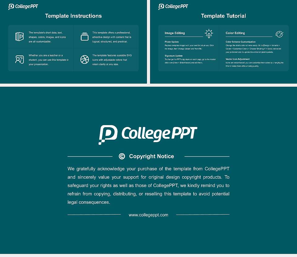 West Coast University-Dallas Course/Courseware Creation PPT Template16:9 ratio PPT effect preview image5