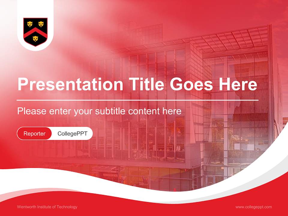 Wentworth Institute of Technology Lecture Sharing and Networking Event PPT Template4:3 ratio PPT effect preview image4