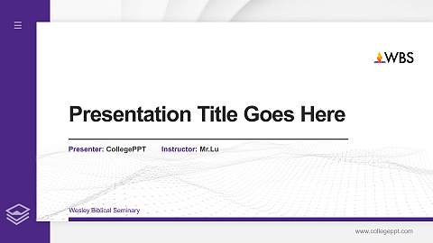 Wesley Biblical Seminary Thesis Proposal/Graduation Defense PPT Template