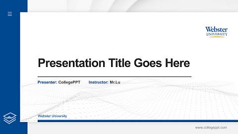 Webster University Thesis Proposal/Graduation Defense PPT Template