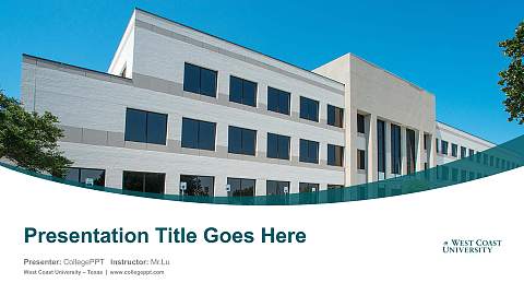 West Coast University – Texas Course/Courseware Creation PPT Template
