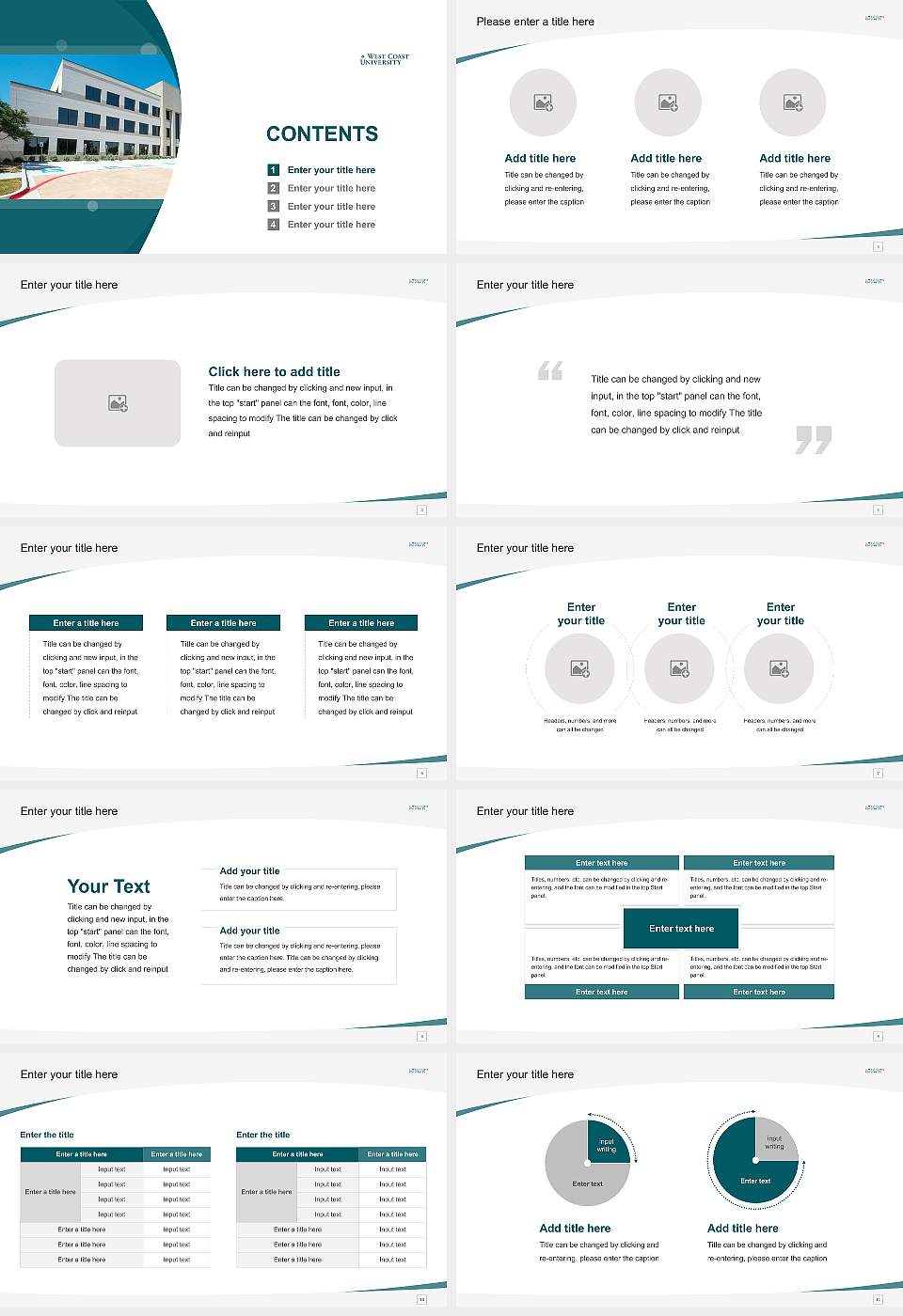 West Coast University – Texas Course/Courseware Creation PPT Template16:9 ratio PPT effect preview image2