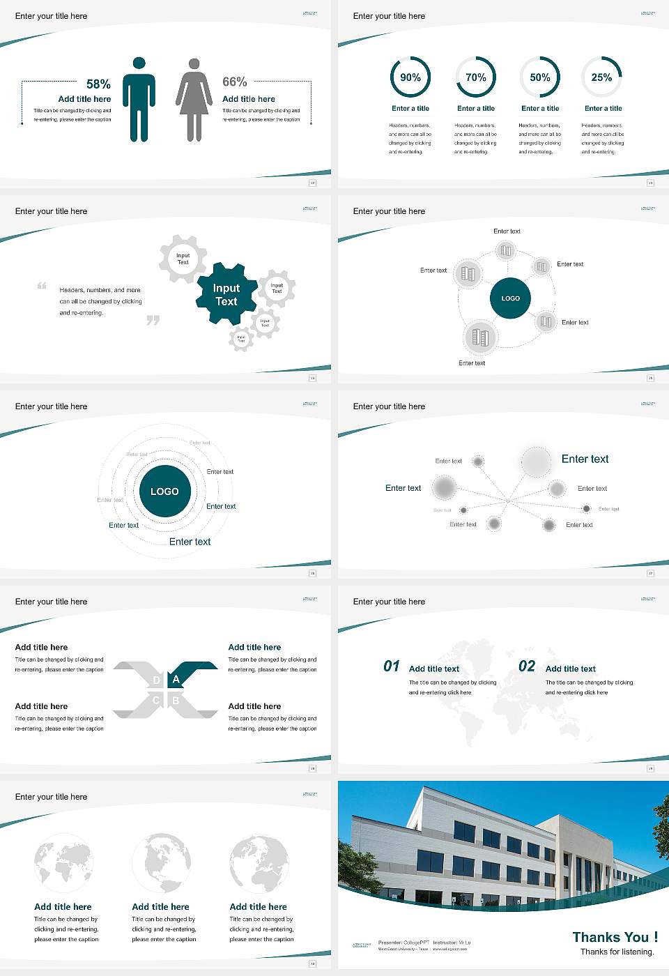 West Coast University – Texas Course/Courseware Creation PPT Template16:9 ratio PPT effect preview image4