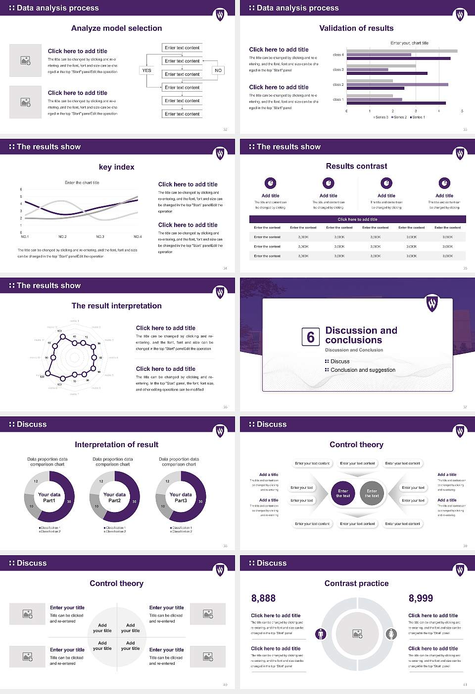 Weber State University Graduation Thesis Defense PPT Template16:9 ratio PPT effect preview image5