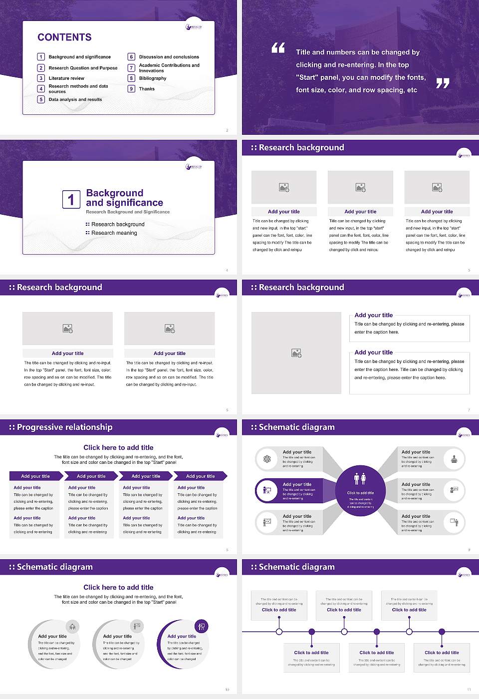 Wesley Theological Seminary Graduation Thesis Defense PPT Template16:9 ratio PPT effect preview image2