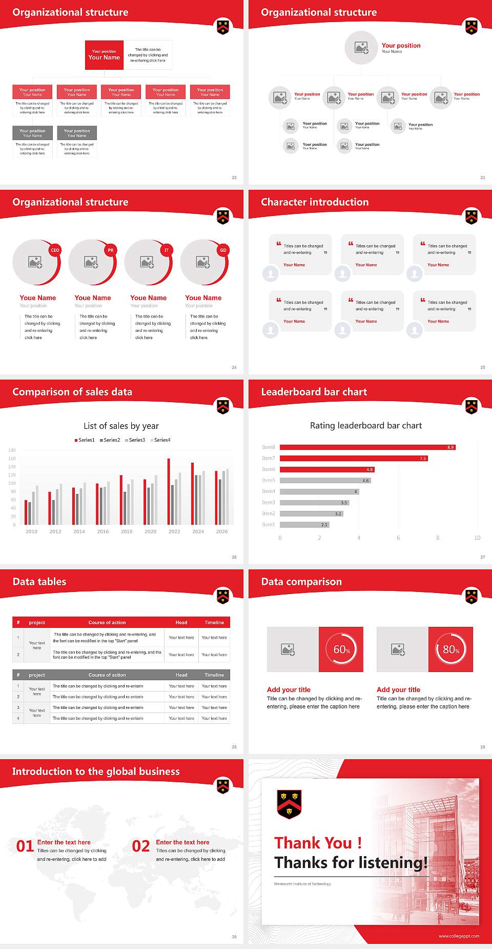 Wentworth Institute of Technology Academic Presentation/Research Findings Report PPT Template4:3 ratio PPT effect preview image4