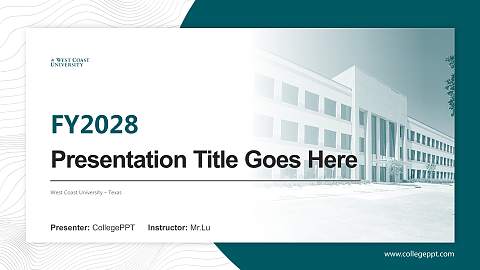 West Coast University – Texas Academic Presentation/Research Findings Report PPT Template