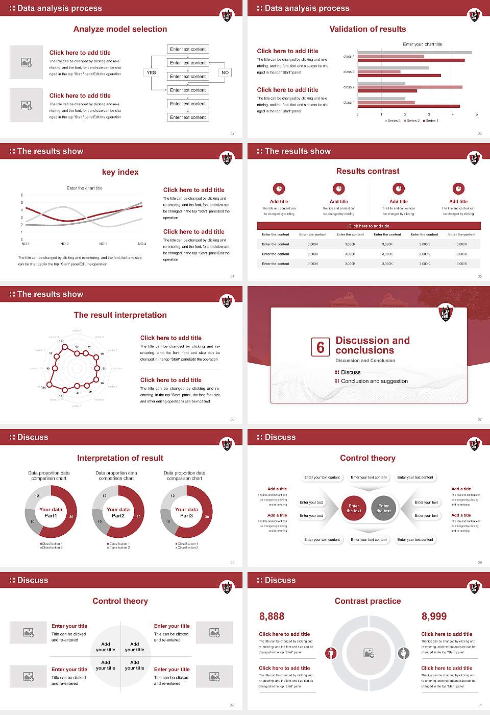 Washington & Jefferson College Graduation Thesis Defense PPT Template16:9 ratio PPT effect preview image5