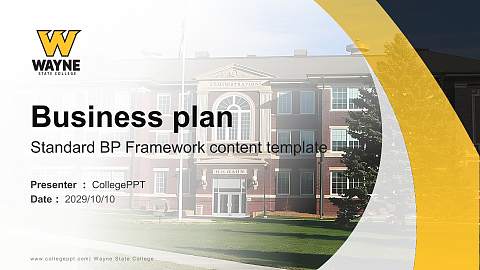 Wayne State College Competition/Entrepreneurship Contest PPT Template