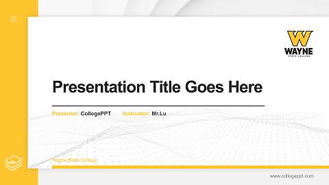 Wayne State College Thesis Proposal/Graduation Defense PPT Template