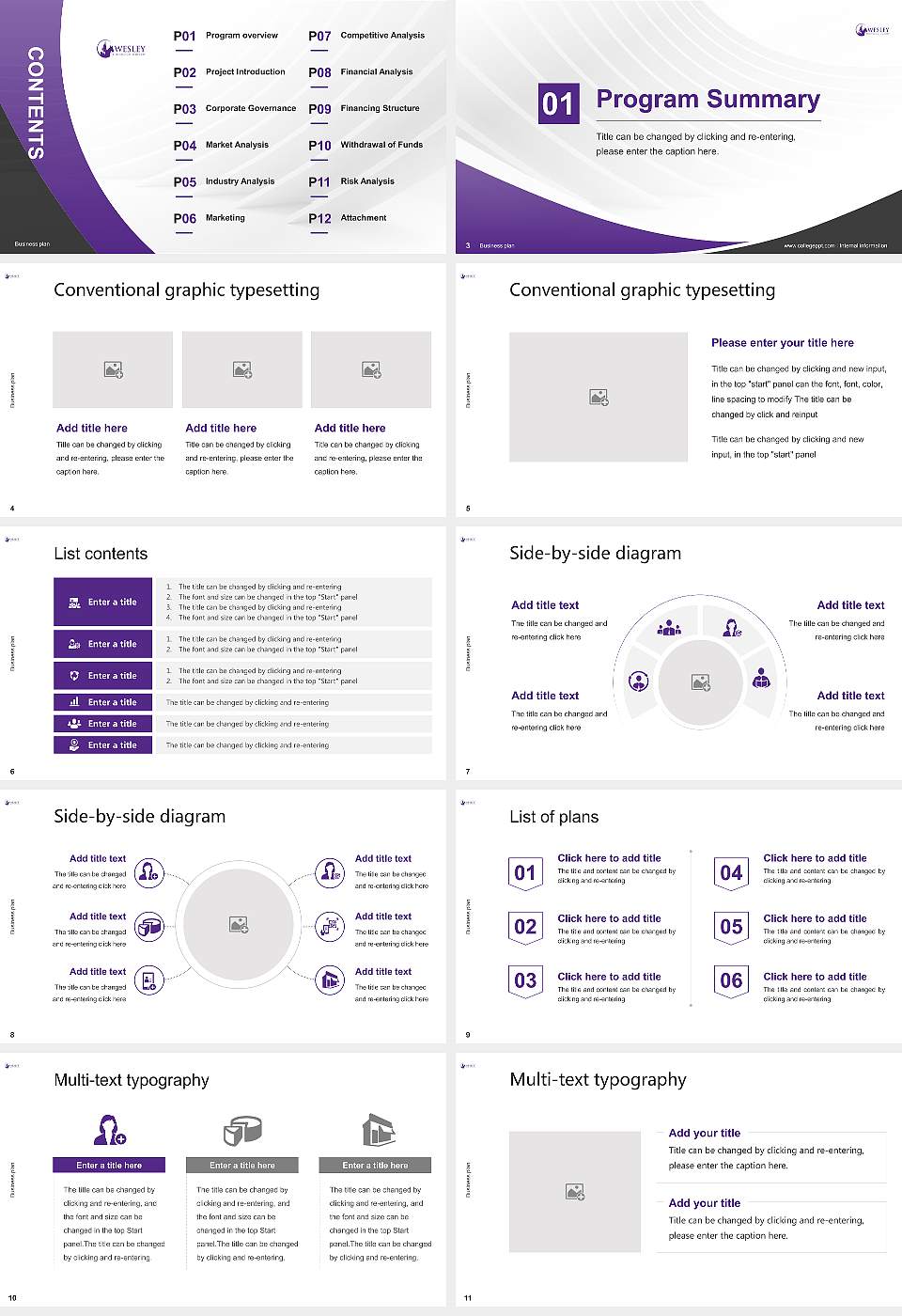 Wesley Theological Seminary Competition/Entrepreneurship Contest PPT Template16:9 ratio PPT effect preview image2