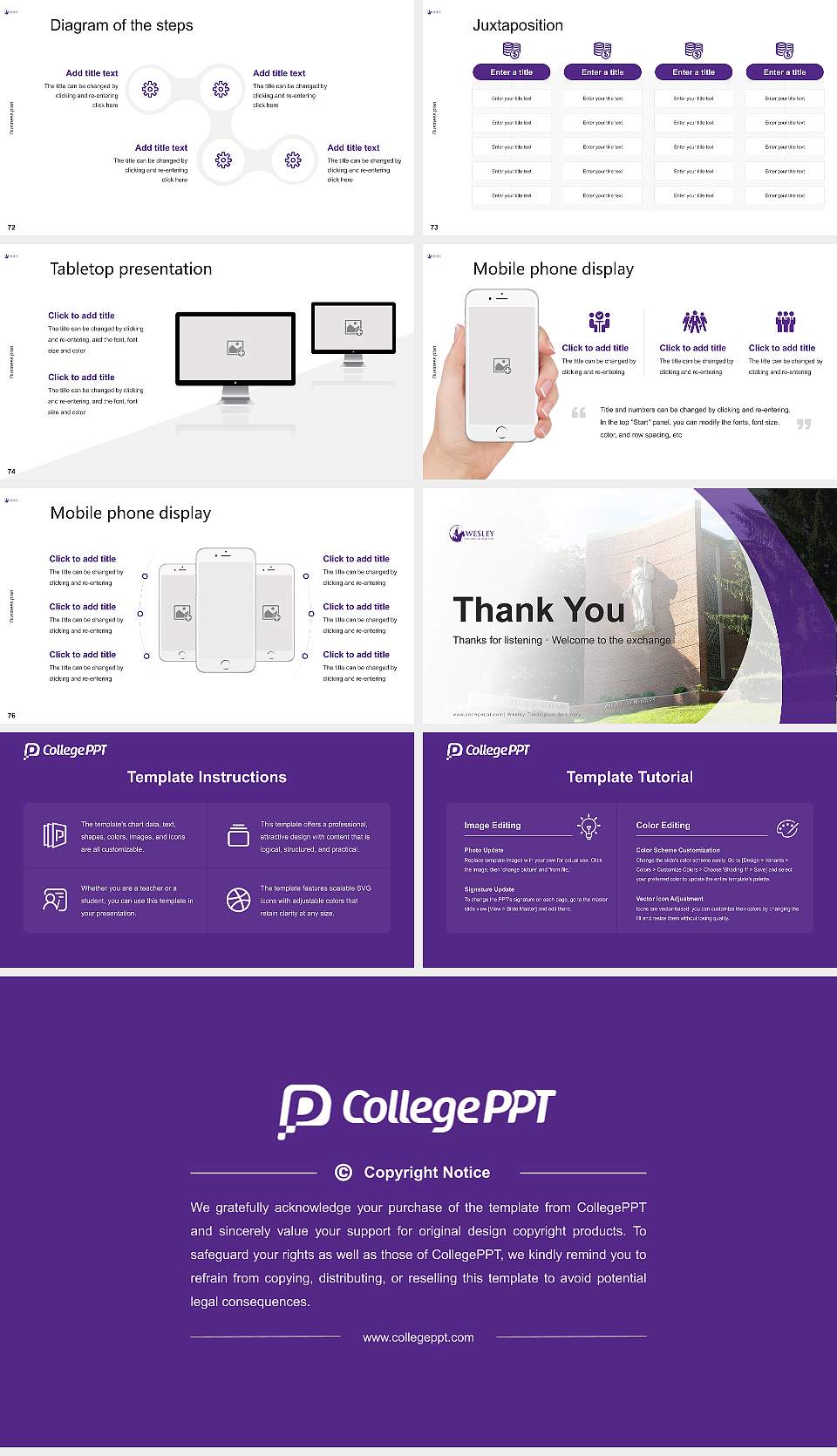 Wesley Theological Seminary Competition/Entrepreneurship Contest PPT Template16:9 ratio PPT effect preview image9