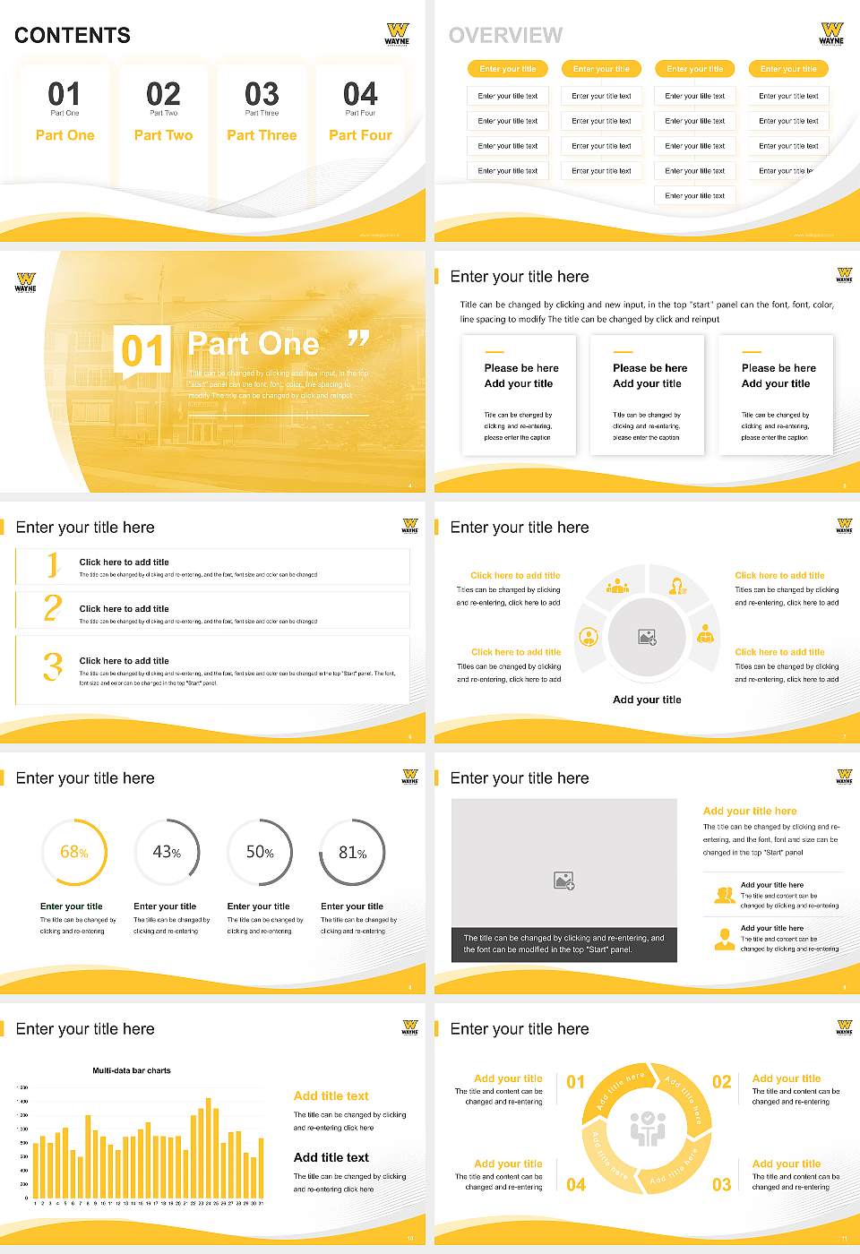 Wayne State College Lecture Sharing and Networking Event PPT Template16:9 ratio PPT effect preview image2