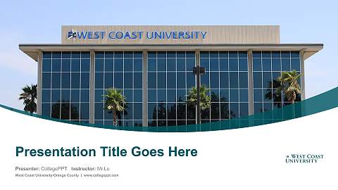 West Coast University-Orange County Course/Courseware Creation PPT Template
