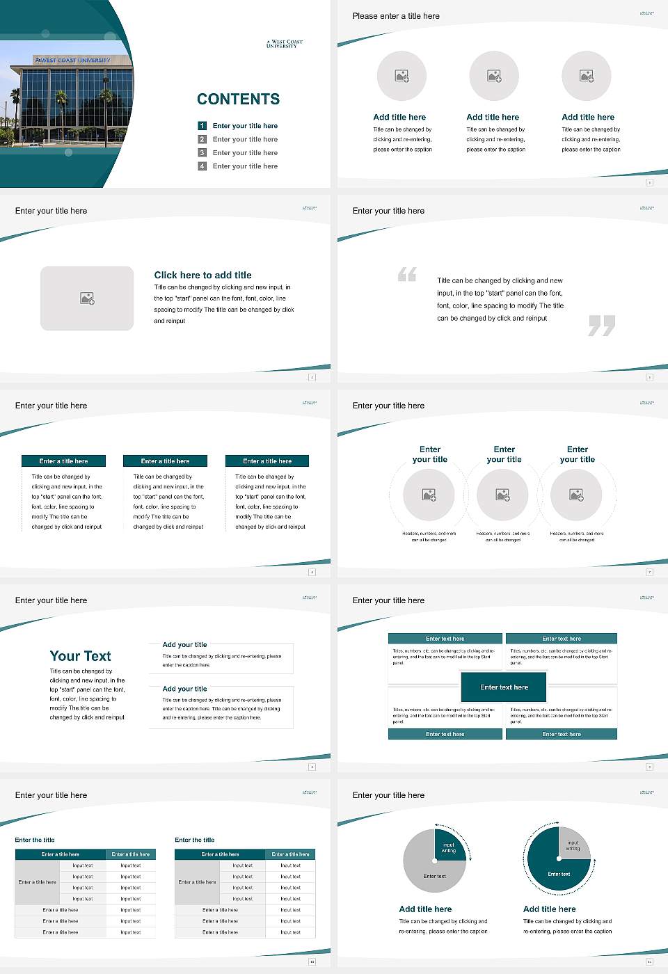 West Coast University-Orange County Course/Courseware Creation PPT Template16:9 ratio PPT effect preview image2