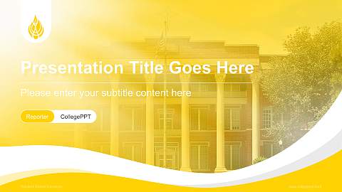 Wayland Baptist University Lecture Sharing and Networking Event PPT Template