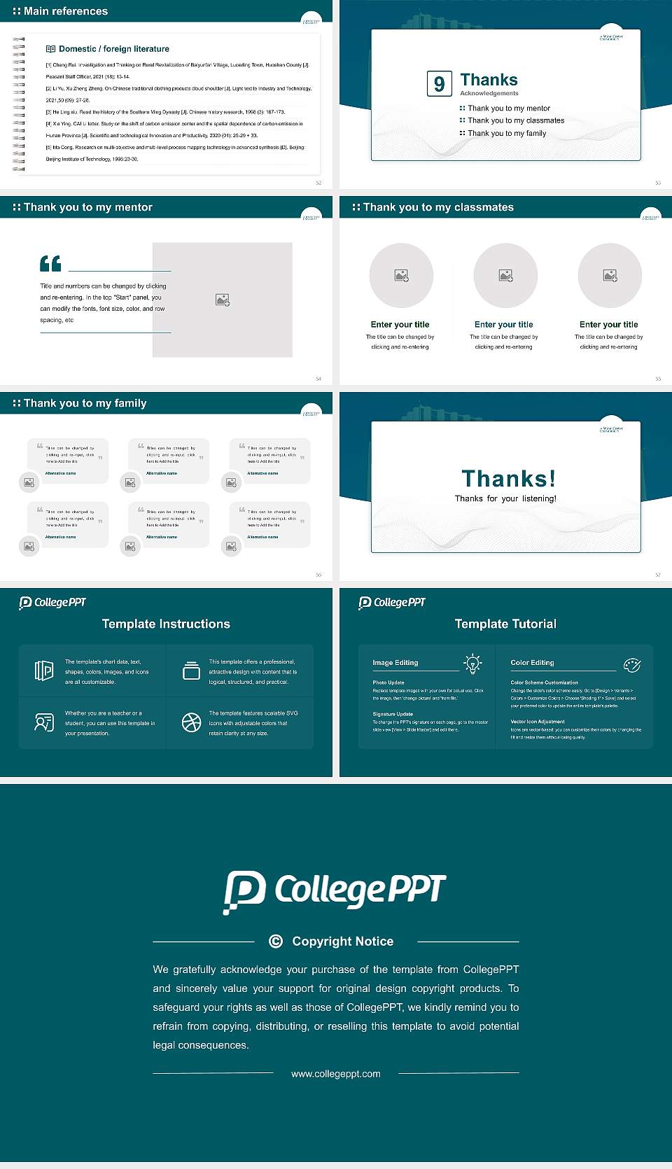 West Coast University-Dallas Graduation Thesis Defense PPT Template16:9 ratio PPT effect preview image7