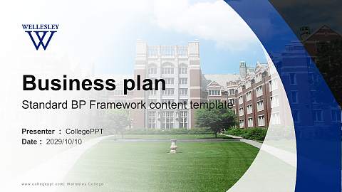 Wellesley College Competition/Entrepreneurship Contest PPT Template