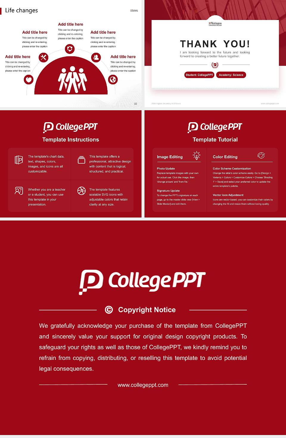 Washington University in St Louis National Scholarship Defense PPT Template4:3 ratio PPT effect preview image4