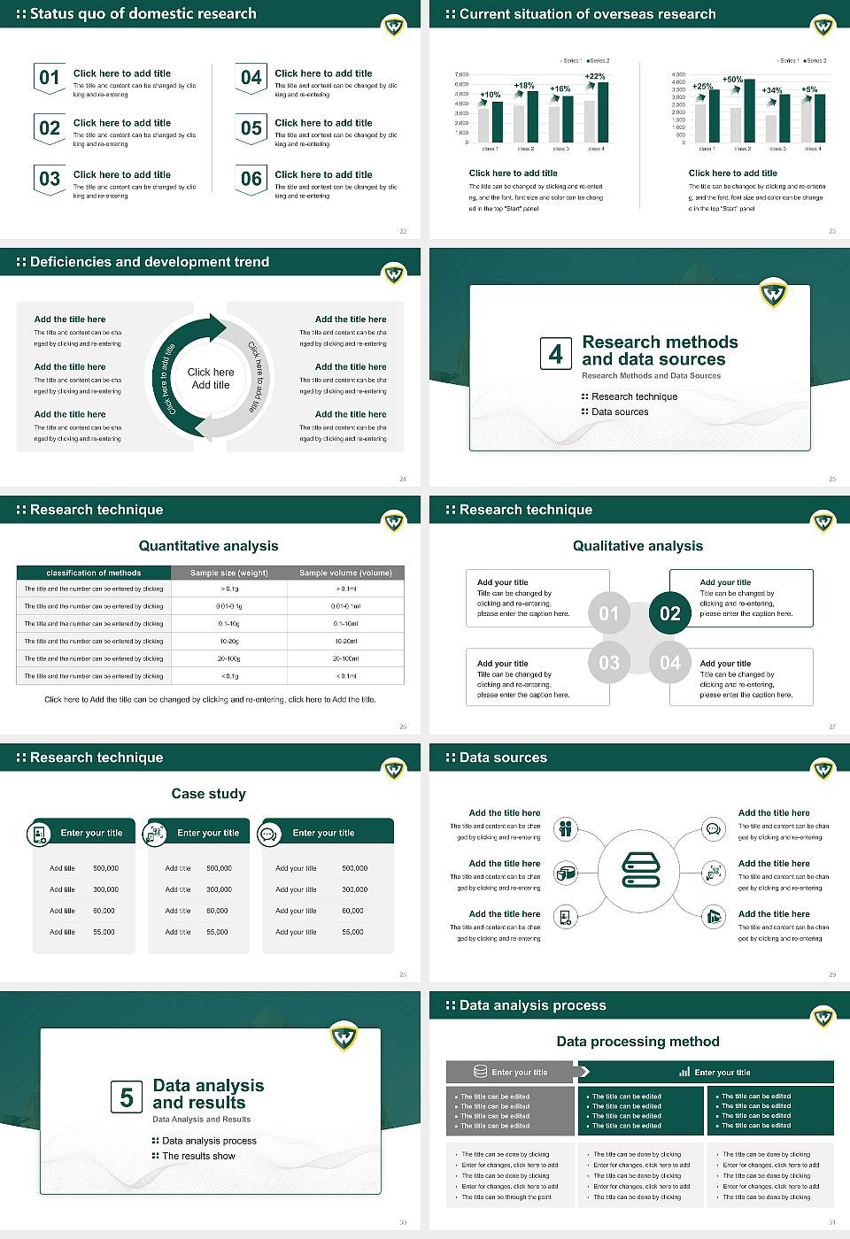 Wayne State University Graduation Thesis Defense PPT Template16:9 ratio PPT effect preview image4