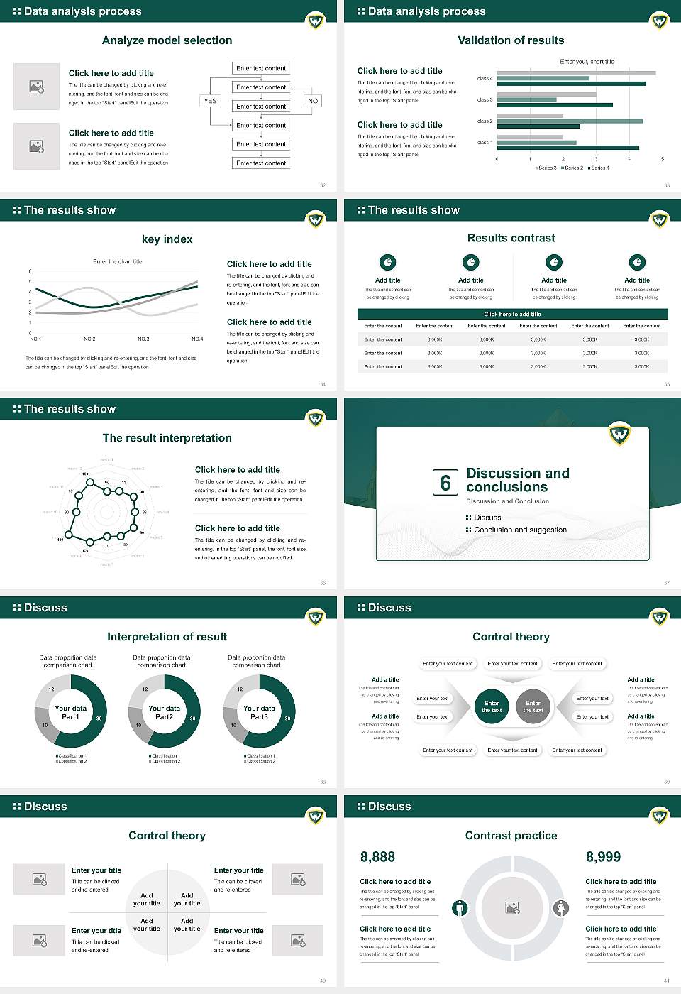 Wayne State University Graduation Thesis Defense PPT Template16:9 ratio PPT effect preview image5