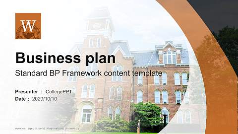 Waynesburg University Competition/Entrepreneurship Contest PPT Template