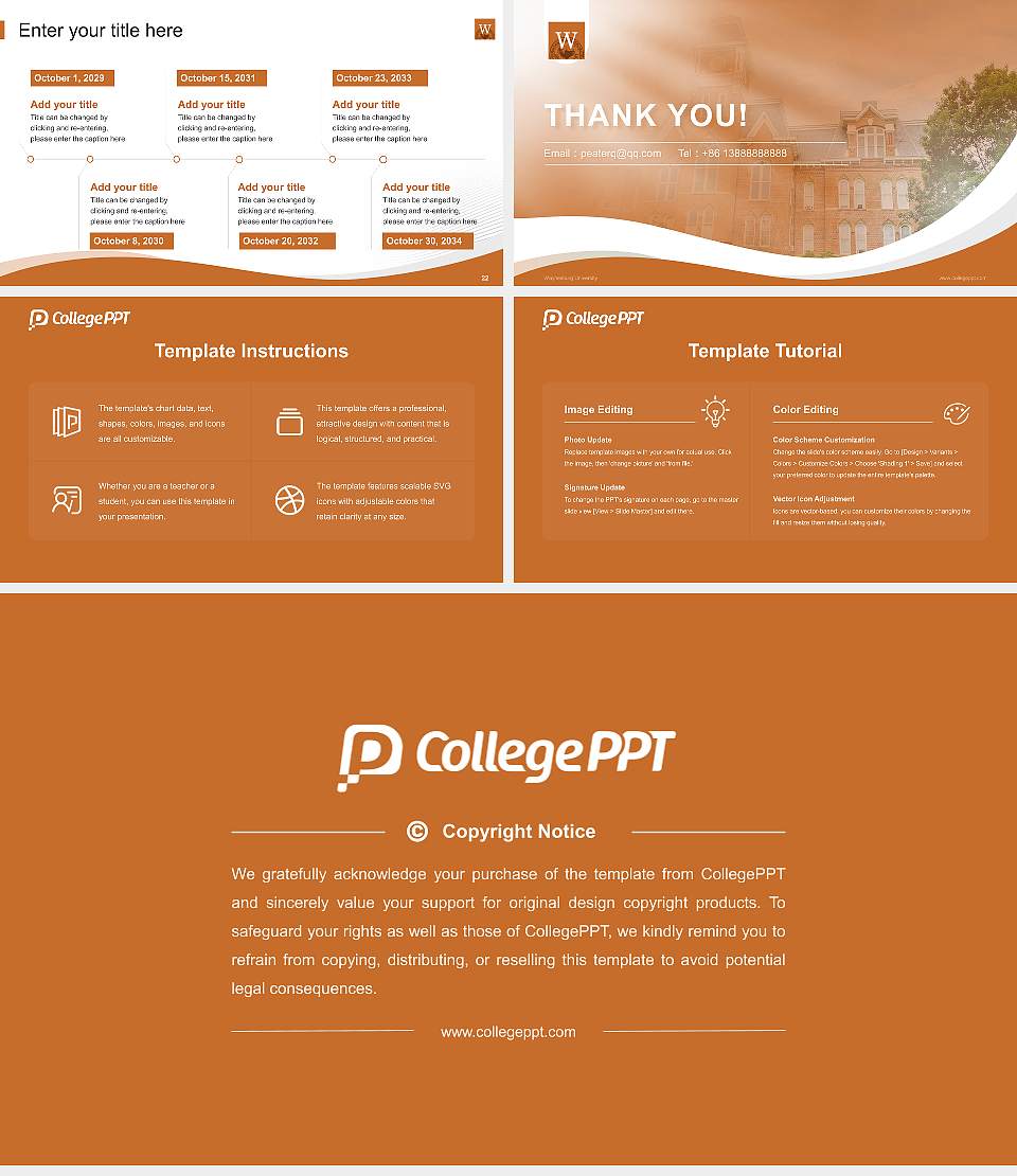 Waynesburg University Lecture Sharing and Networking Event PPT Template16:9 ratio PPT effect preview image4