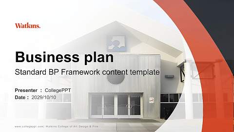 Watkins College of Art Design & Film Competition/Entrepreneurship Contest PPT Template