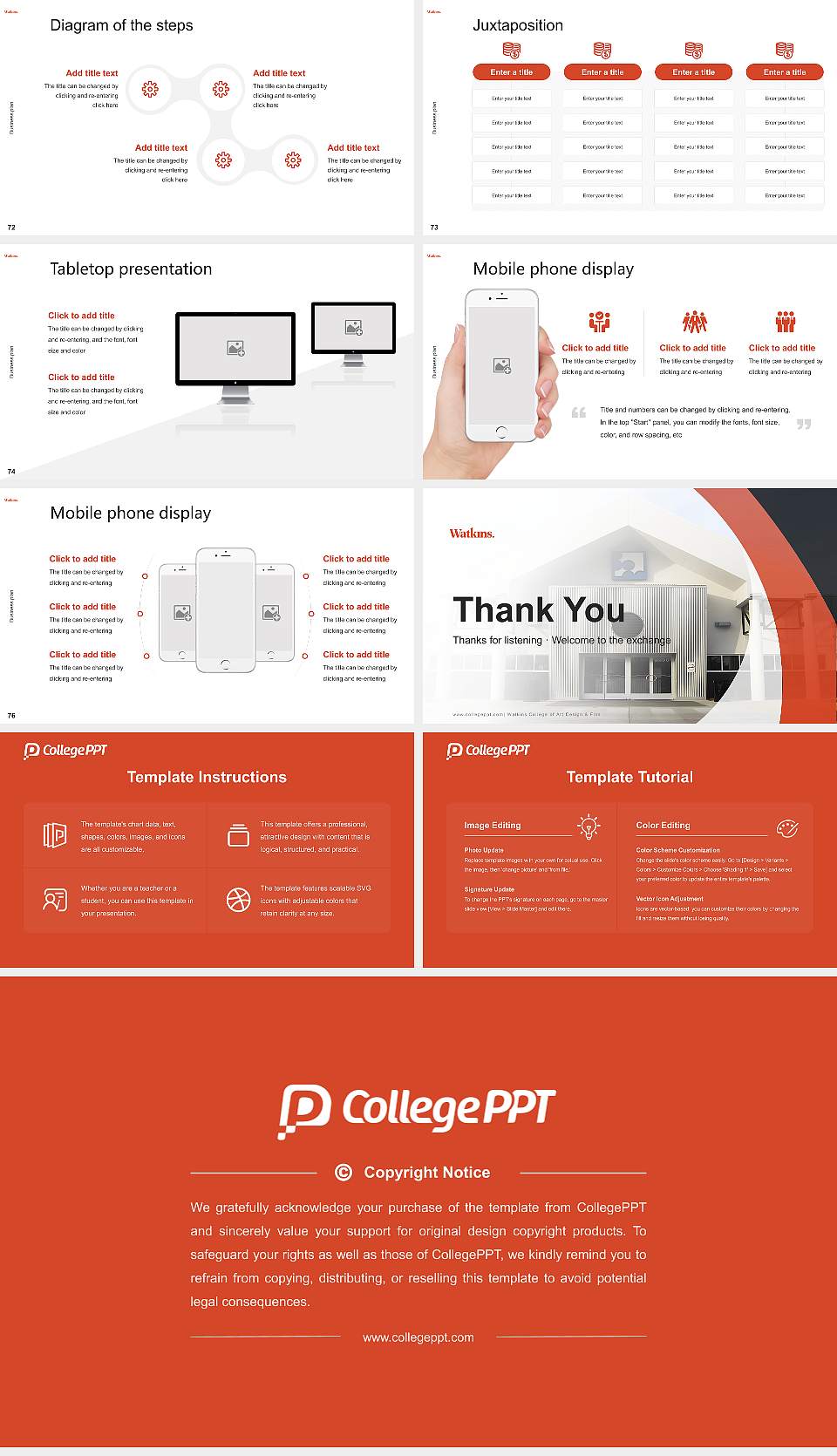 Watkins College of Art Design & Film Competition/Entrepreneurship Contest PPT Template16:9 ratio PPT effect preview image9