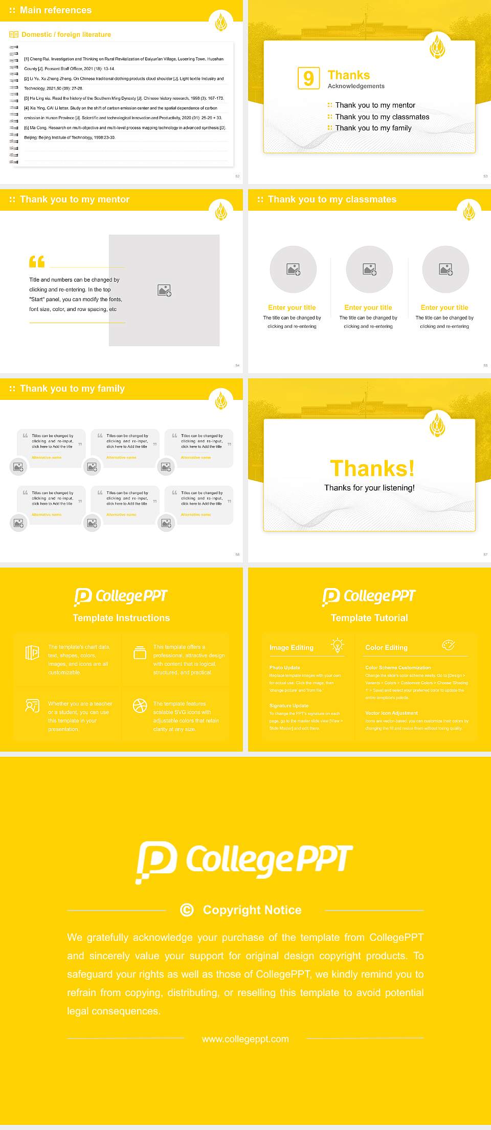 Wayland Baptist University Graduation Thesis Defense PPT Template4:3 ratio PPT effect preview image7