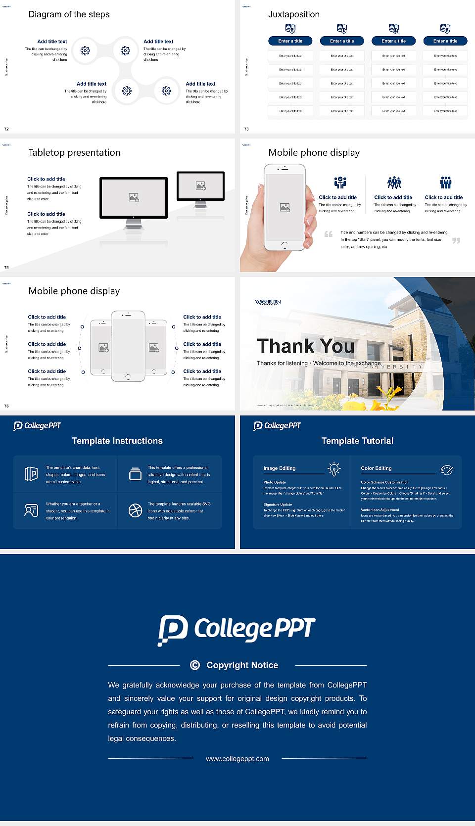 Washburn University Competition/Entrepreneurship Contest PPT Template16:9 ratio PPT effect preview image9