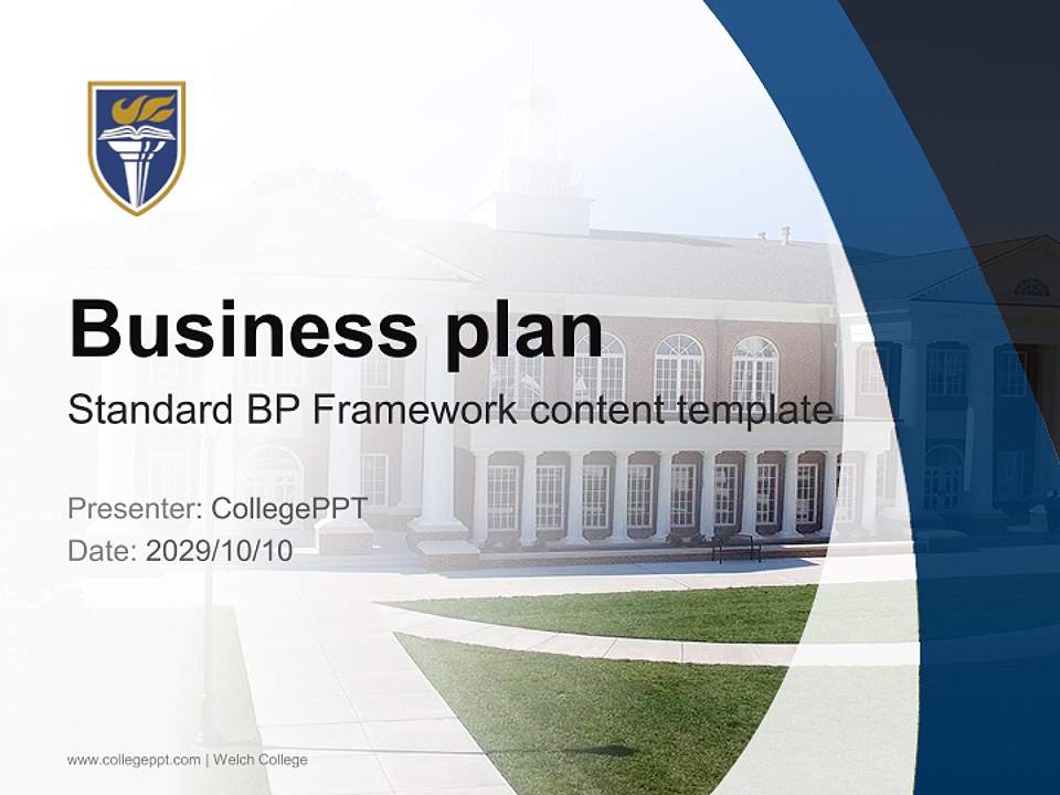 Welch College Competition/Entrepreneurship Contest PPT Template4:3 ratio PPT effect preview image9