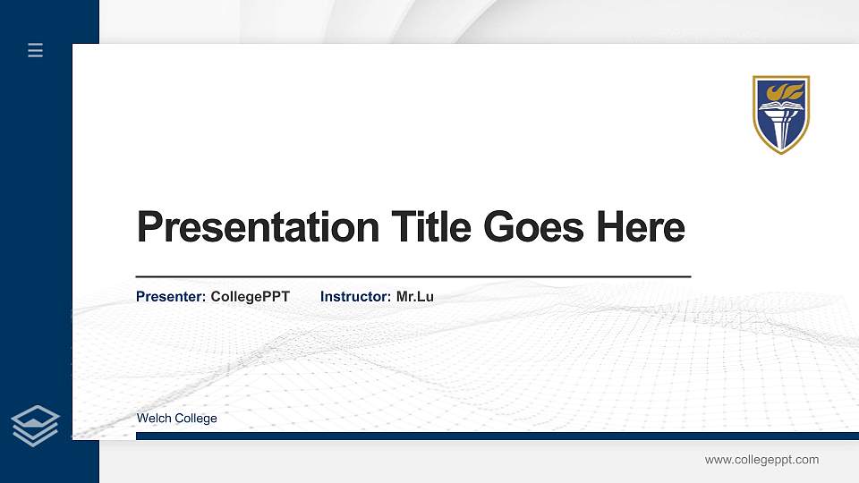 Welch College Thesis Proposal/Graduation Defense PPT Template16:9 ratio PPT effect preview image