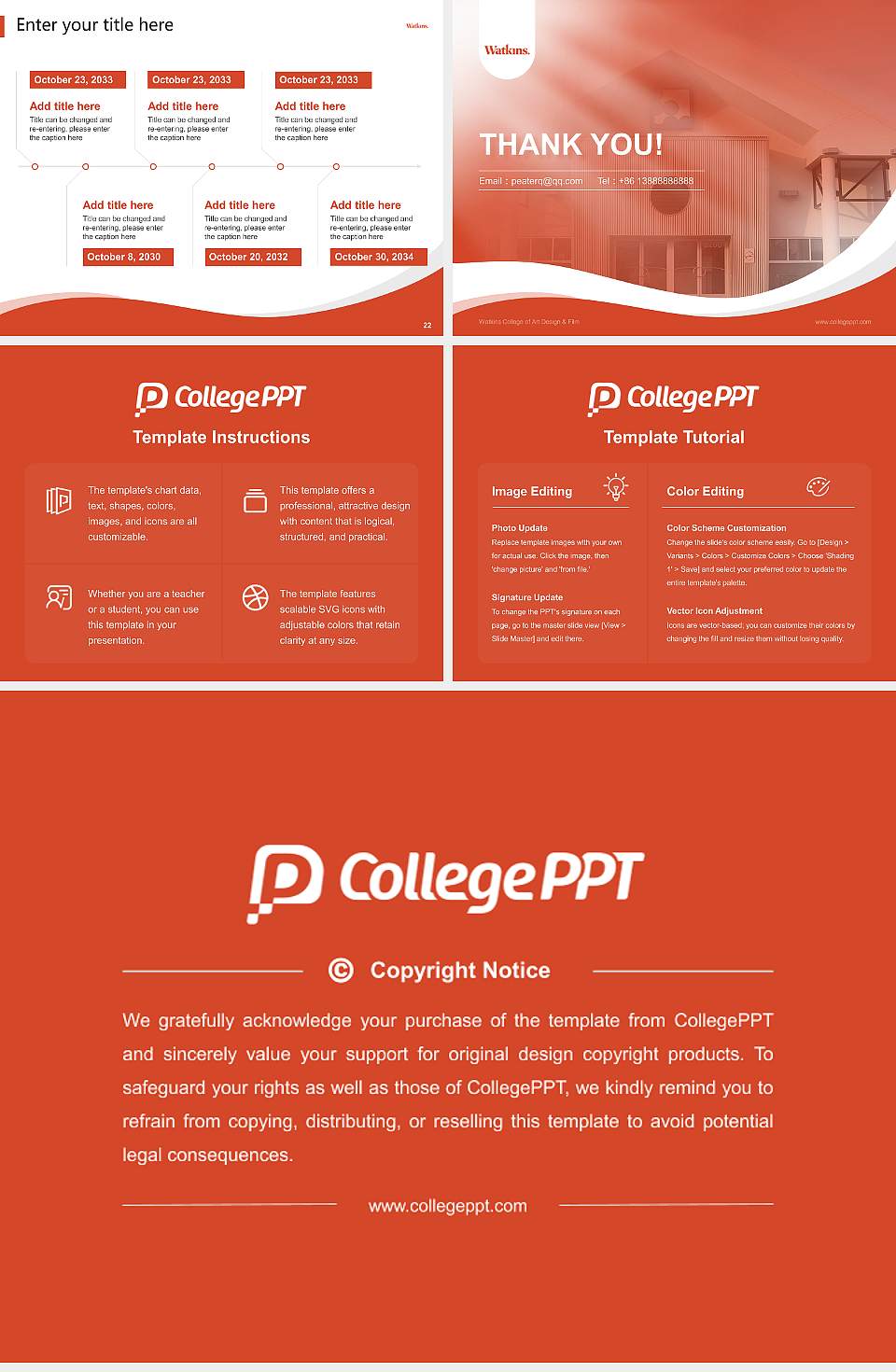 Watkins College of Art Design & Film Lecture Sharing and Networking Event PPT Template4:3 ratio PPT effect preview image4