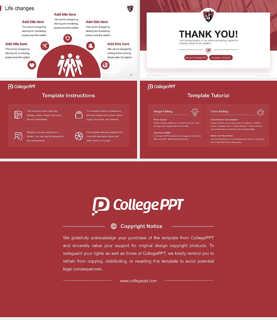 Washington & Jefferson College National Scholarship Defense PPT Template16:9 ratio PPT effect preview image4