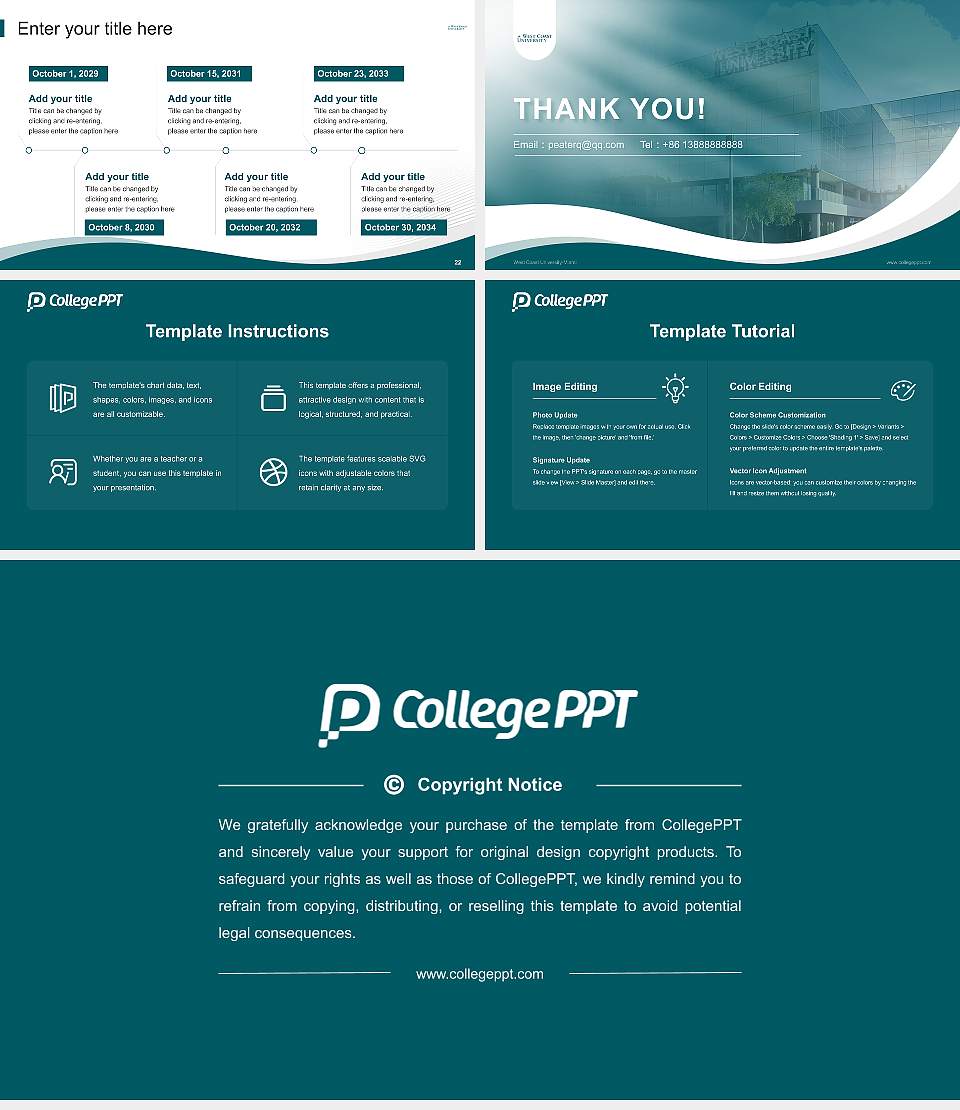 West Coast University-Miami Lecture Sharing and Networking Event PPT Template16:9 ratio PPT effect preview image4
