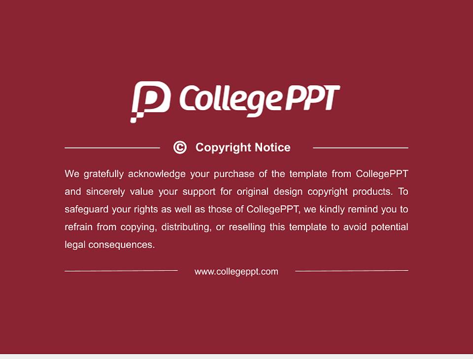 Washington College Thesis Proposal/Graduation Defense PPT Template4:3 ratio PPT effect preview image5