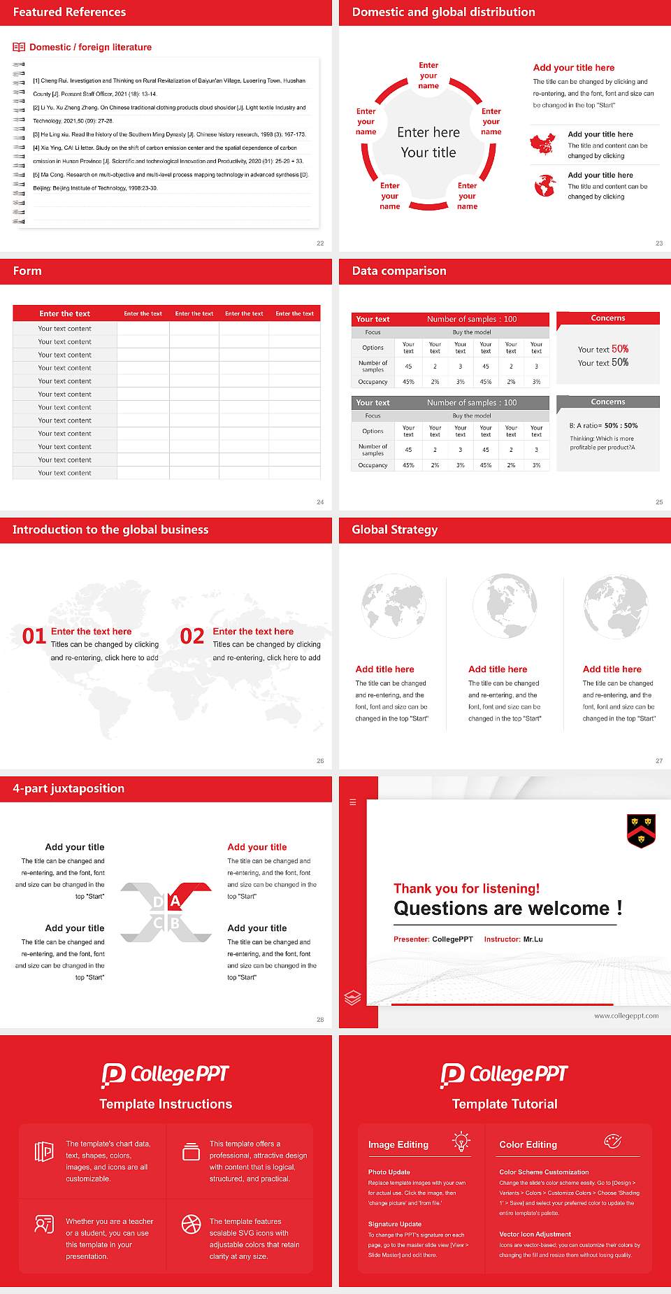 Wentworth Institute of Technology Thesis Proposal/Graduation Defense PPT Template4:3 ratio PPT effect preview image4