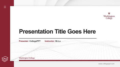 Washington College Thesis Proposal/Graduation Defense PPT Template
