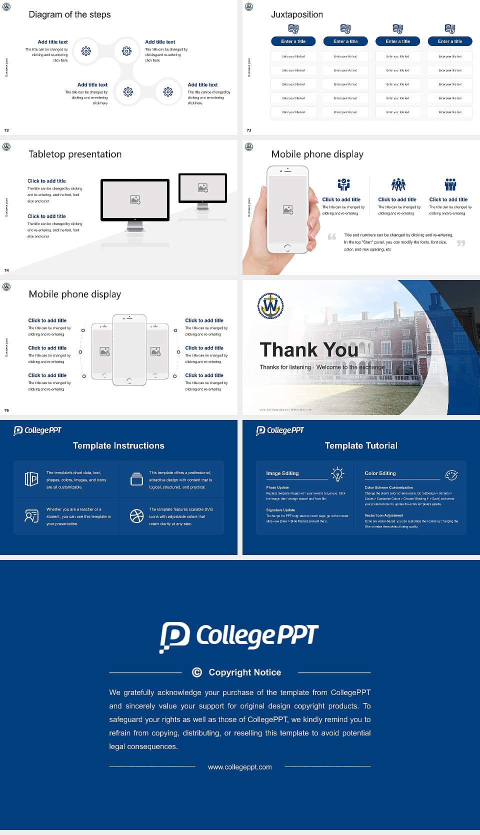 Webb Institute Competition/Entrepreneurship Contest PPT Template16:9 ratio PPT effect preview image9