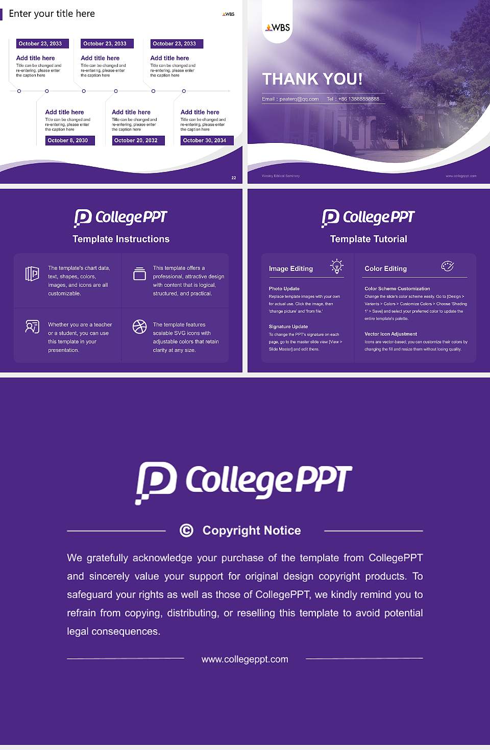 Wesley Biblical Seminary Lecture Sharing and Networking Event PPT Template4:3 ratio PPT effect preview image4