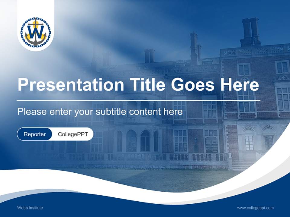 Webb Institute Lecture Sharing and Networking Event PPT Template4:3 ratio PPT effect preview image4