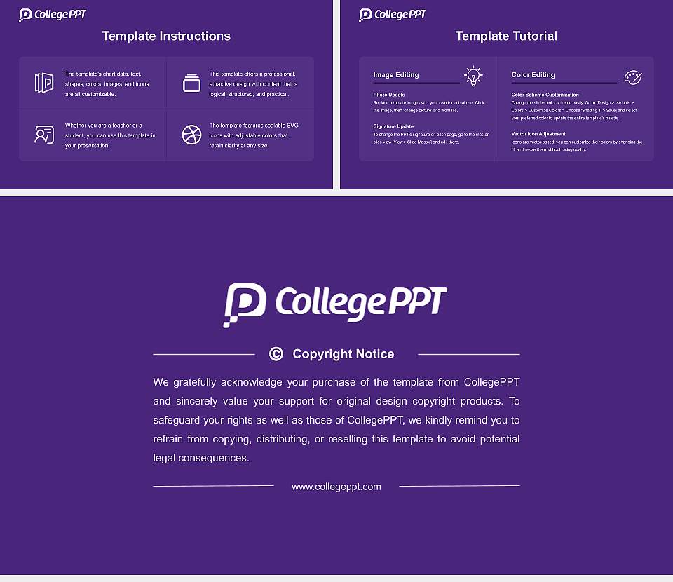 Wesleyan College Course/Courseware Creation PPT Template16:9 ratio PPT effect preview image5