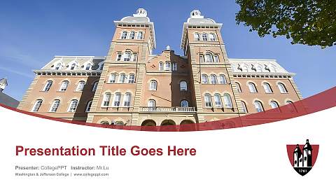 Washington & Jefferson College Course/Courseware Creation PPT Template