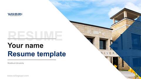 Washburn University Resume PPT Template