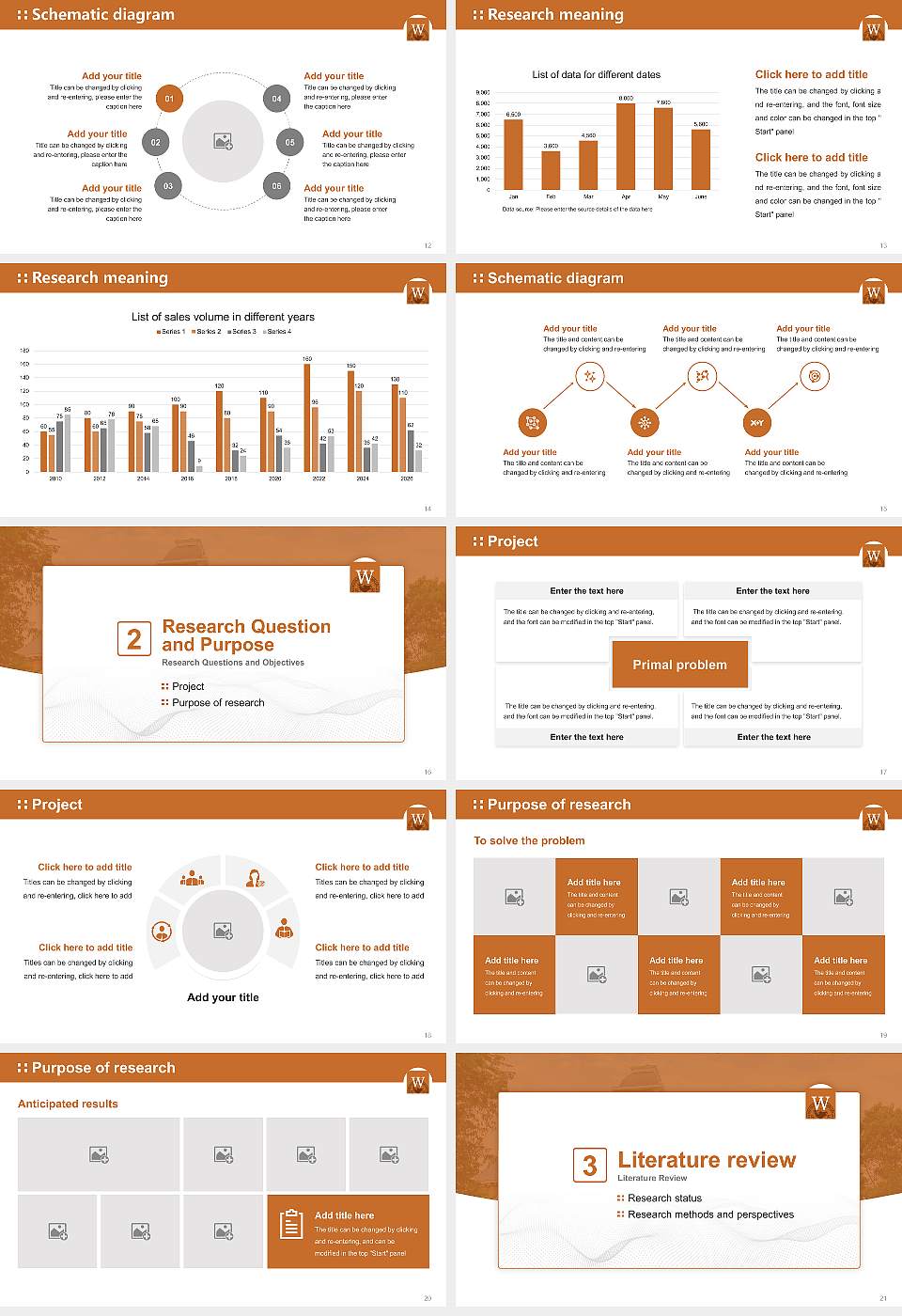 Waynesburg University Graduation Thesis Defense PPT Template16:9 ratio PPT effect preview image3